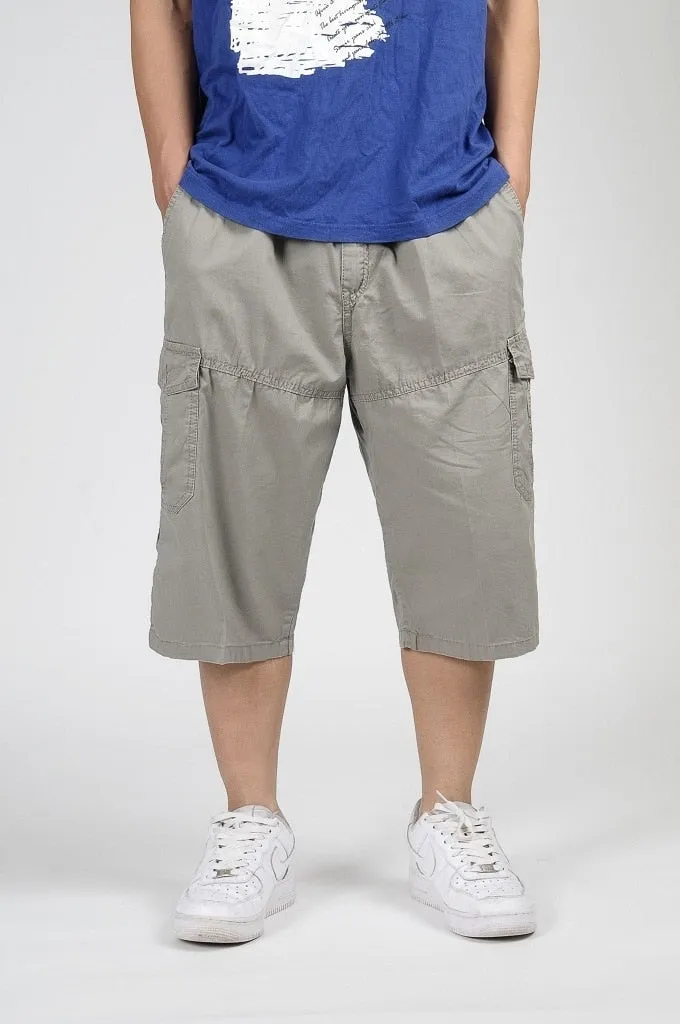 Men's Summer Cotton Loose Knee Length Shorts
