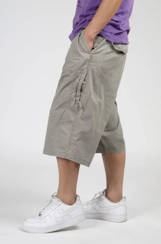 Men's Summer Cotton Loose Knee Length Shorts