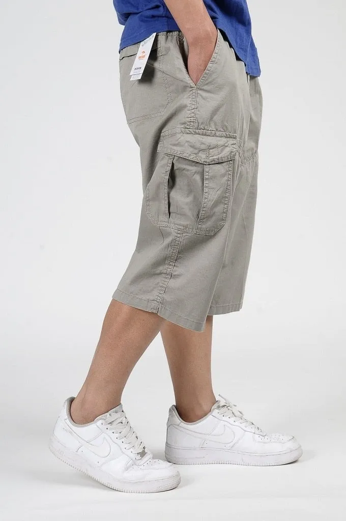 Men's Summer Cotton Loose Knee Length Shorts