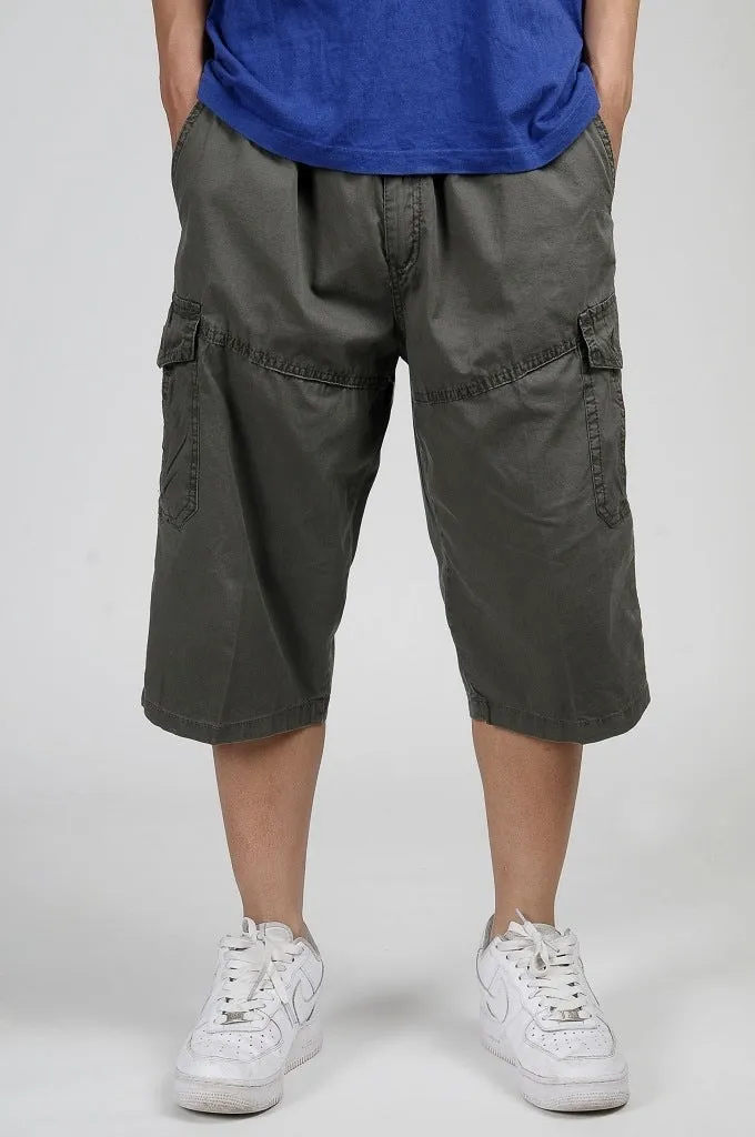 Men's Summer Cotton Loose Knee Length Shorts