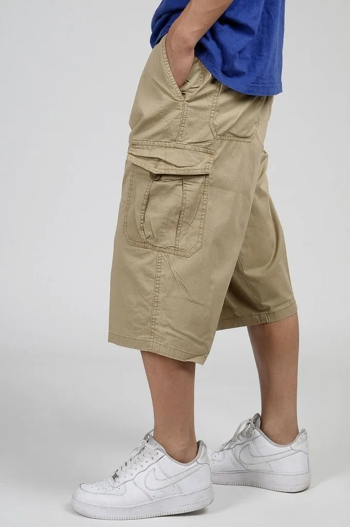 Men's Summer Cotton Loose Knee Length Shorts