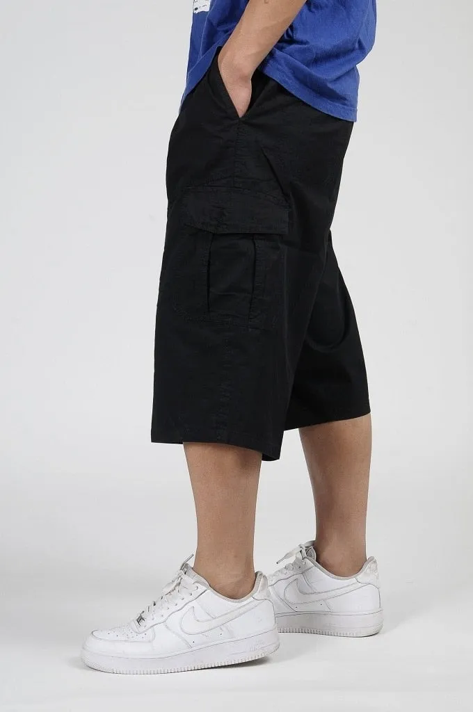Men's Summer Cotton Loose Knee Length Shorts