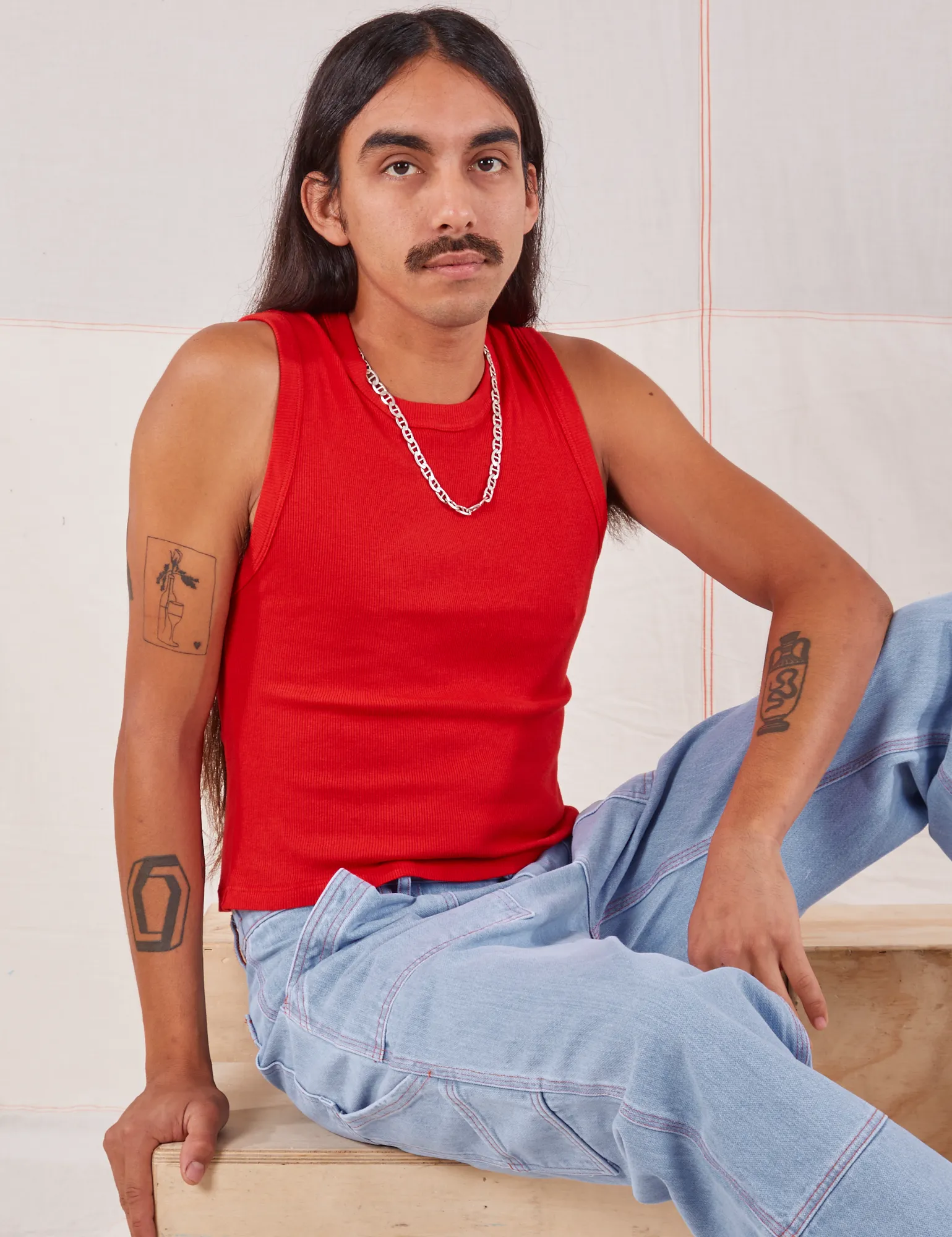 Muscle Tee - Mustang Red