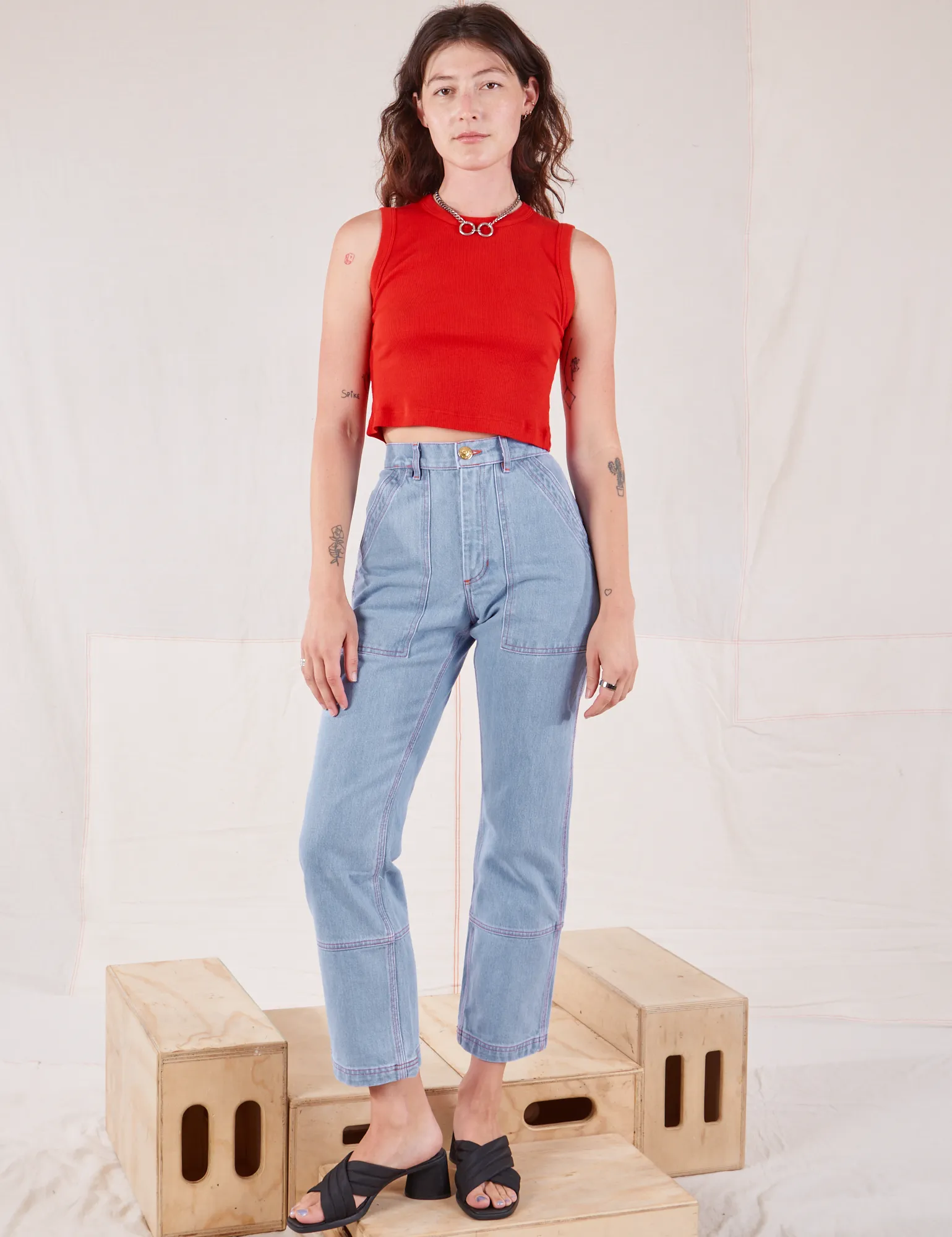 Muscle Tee - Mustang Red