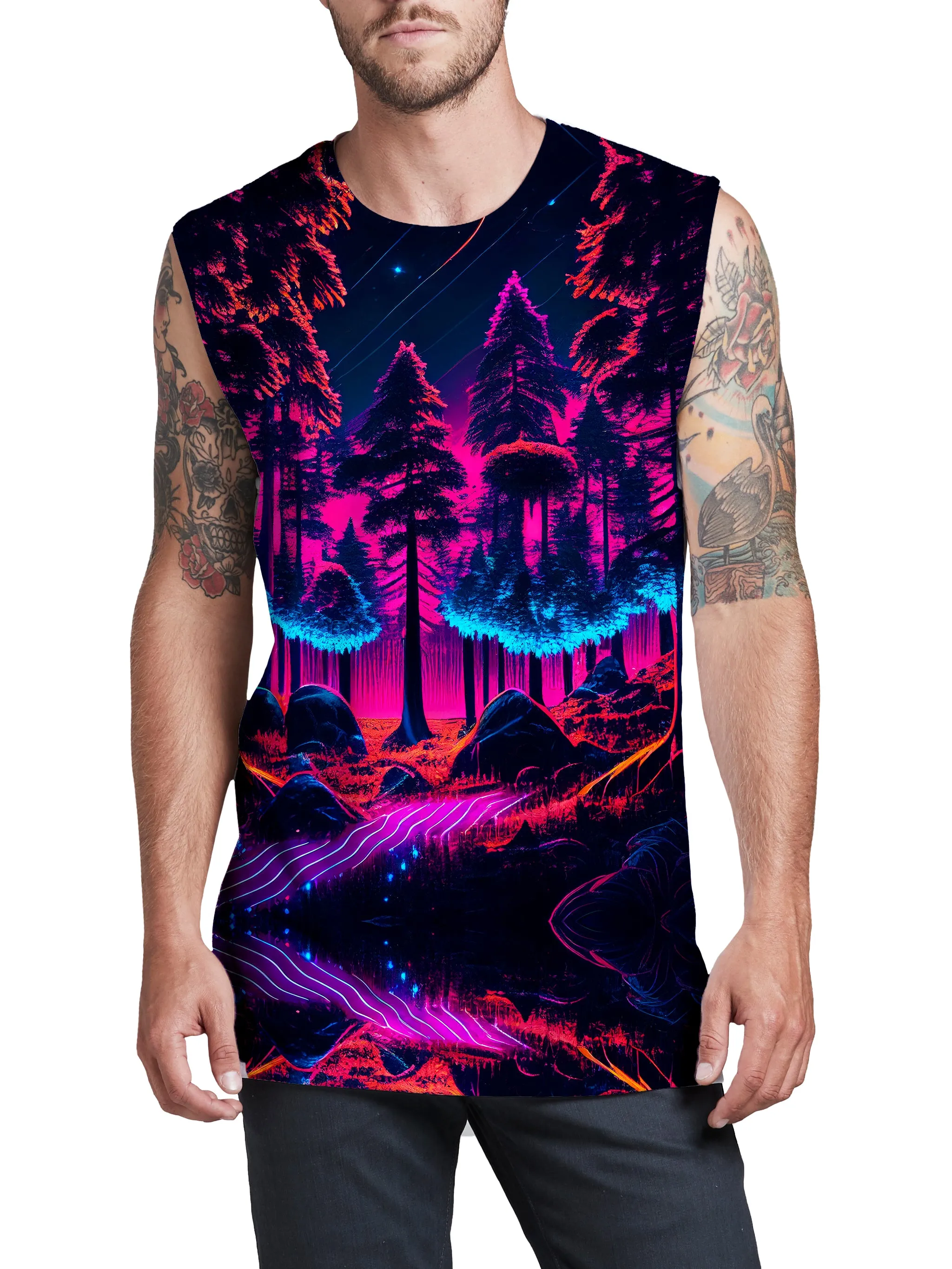 Neon Forest Men's Muscle Tank