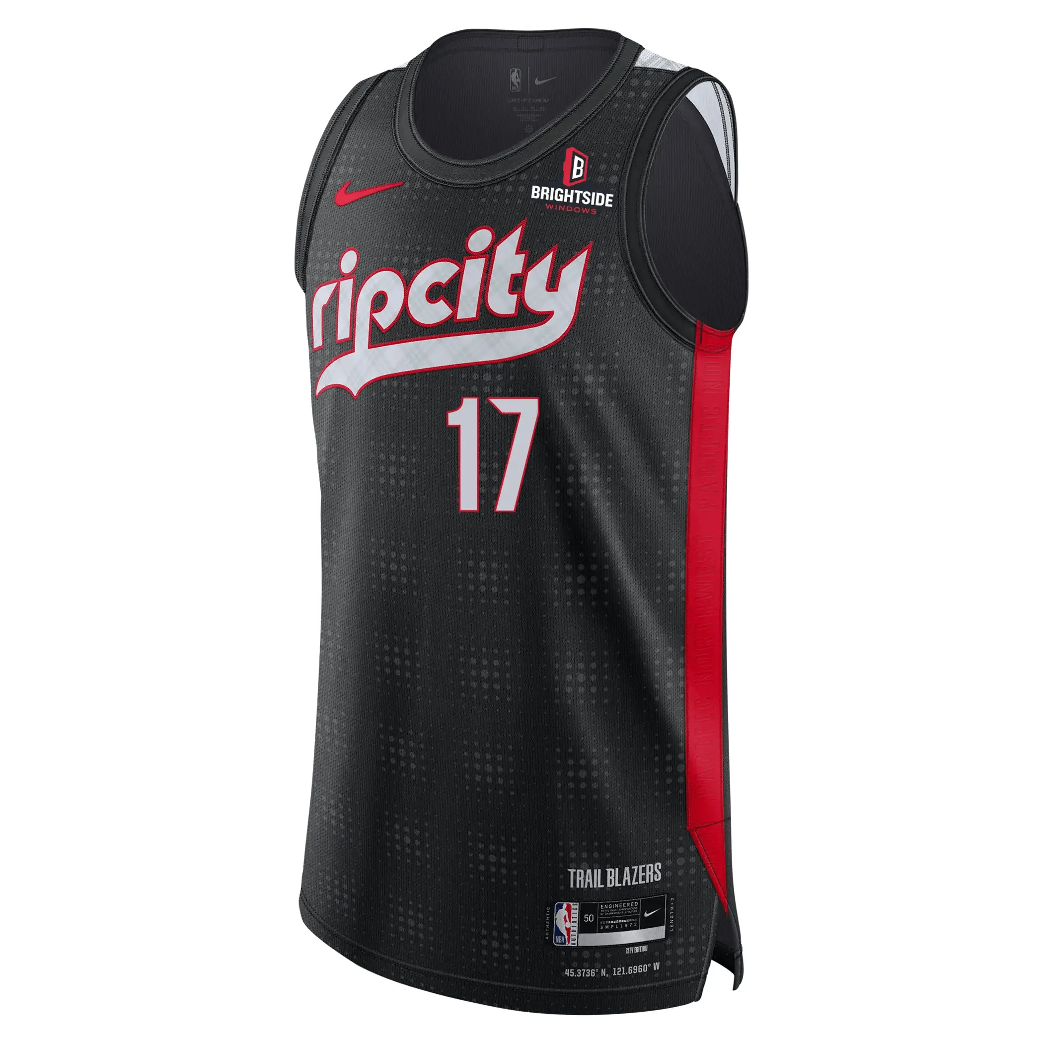 Nike Shaedon Sharpe NBA Authentic Peak Plaid 24-25 City Edition Jersey
