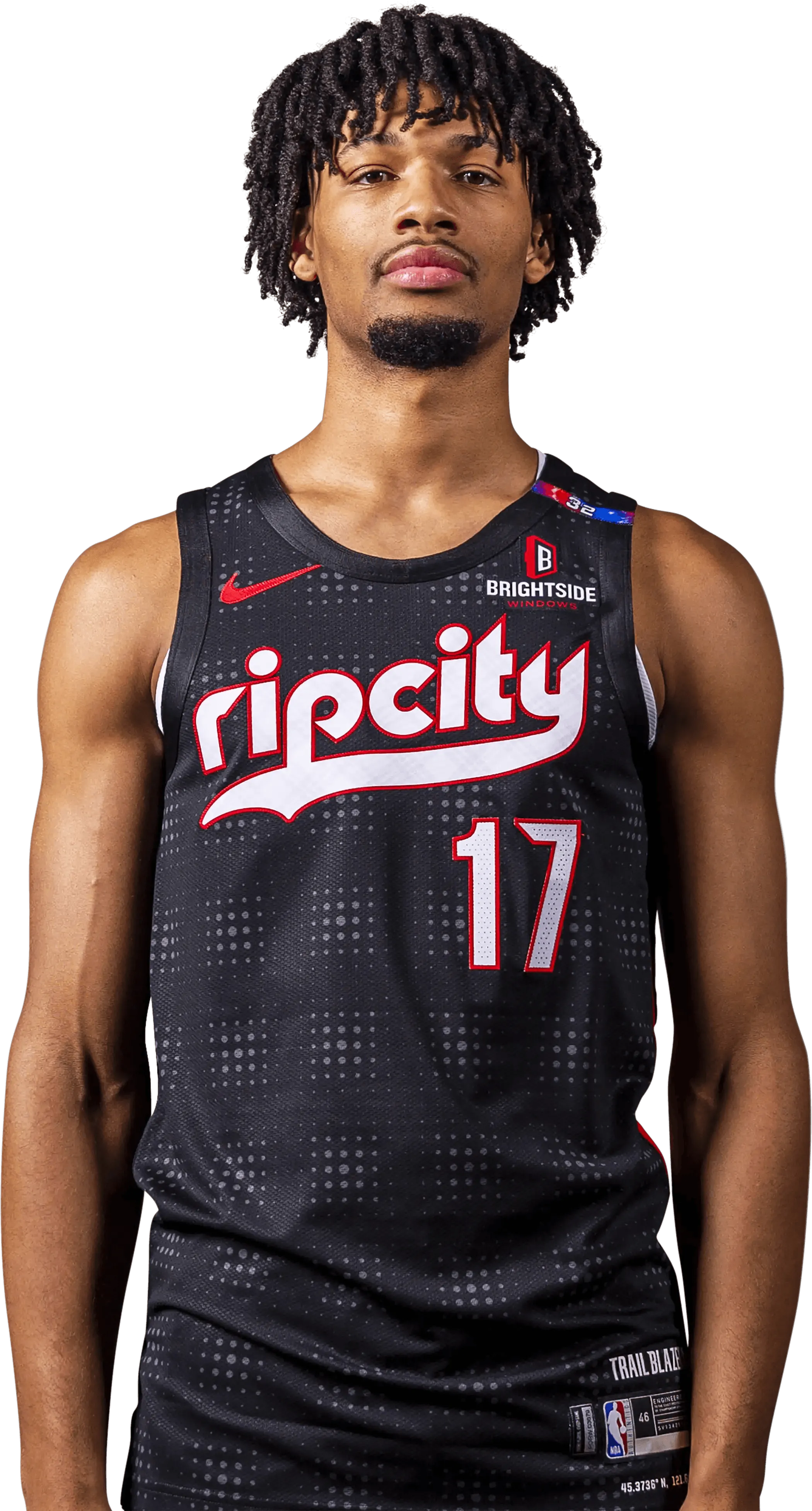 Nike Shaedon Sharpe NBA Authentic Peak Plaid 24-25 City Edition Jersey