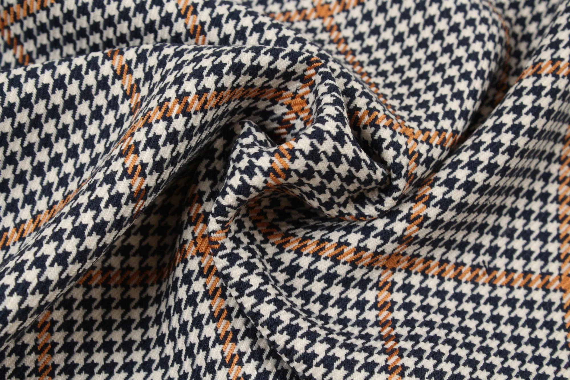Poly Viscose Twill - Houndstooth Checks