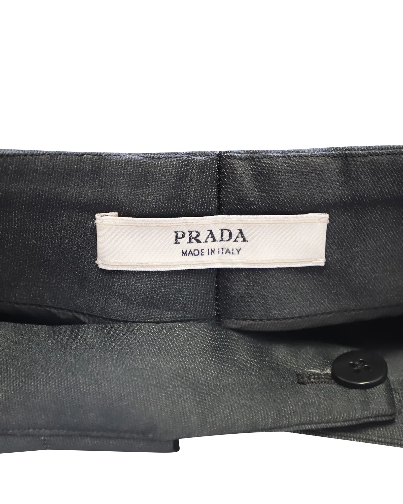 Prada Tapered Shorts in Black Polyester