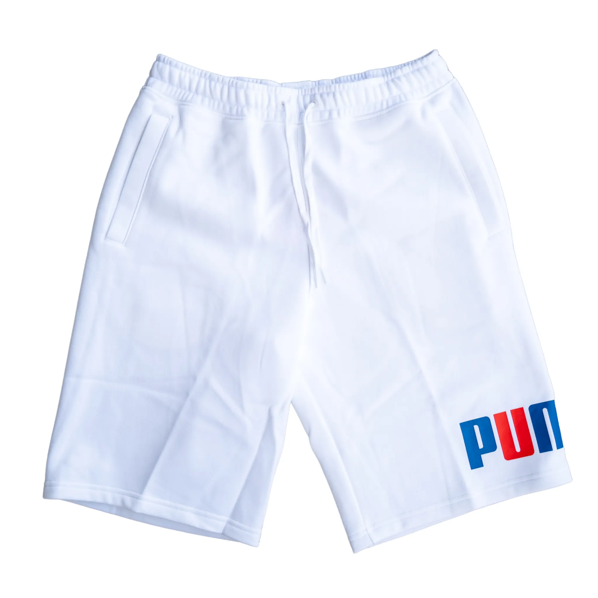 Puma Fleece Big 10' Shorts (White)