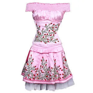 Qadira Couture Authentic Steel Boned Underbust Corset Dress