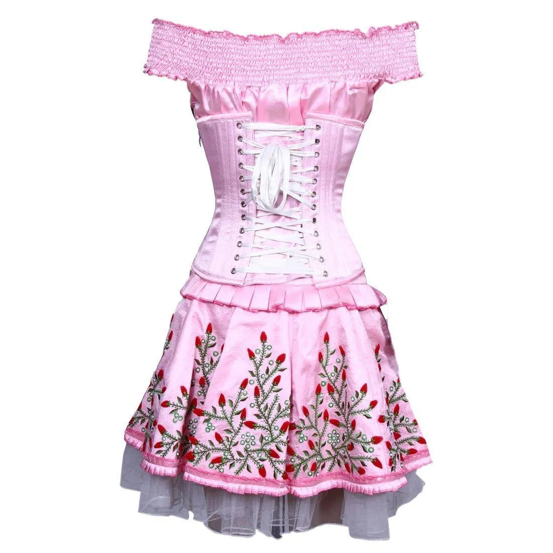 Qadira Couture Authentic Steel Boned Underbust Corset Dress