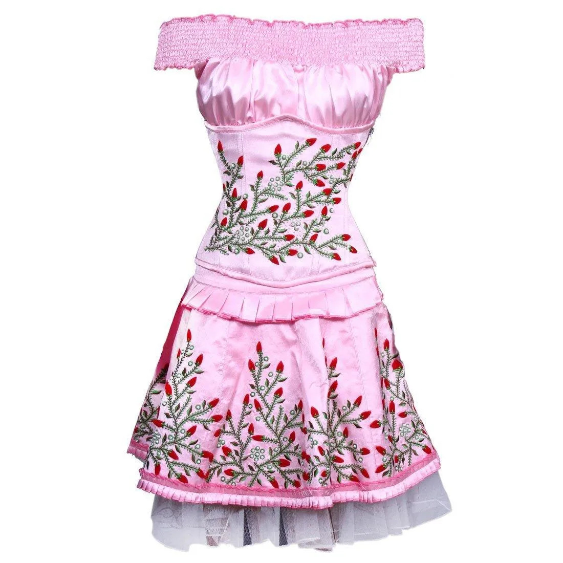 Qadira Couture Authentic Steel Boned Underbust Corset Dress
