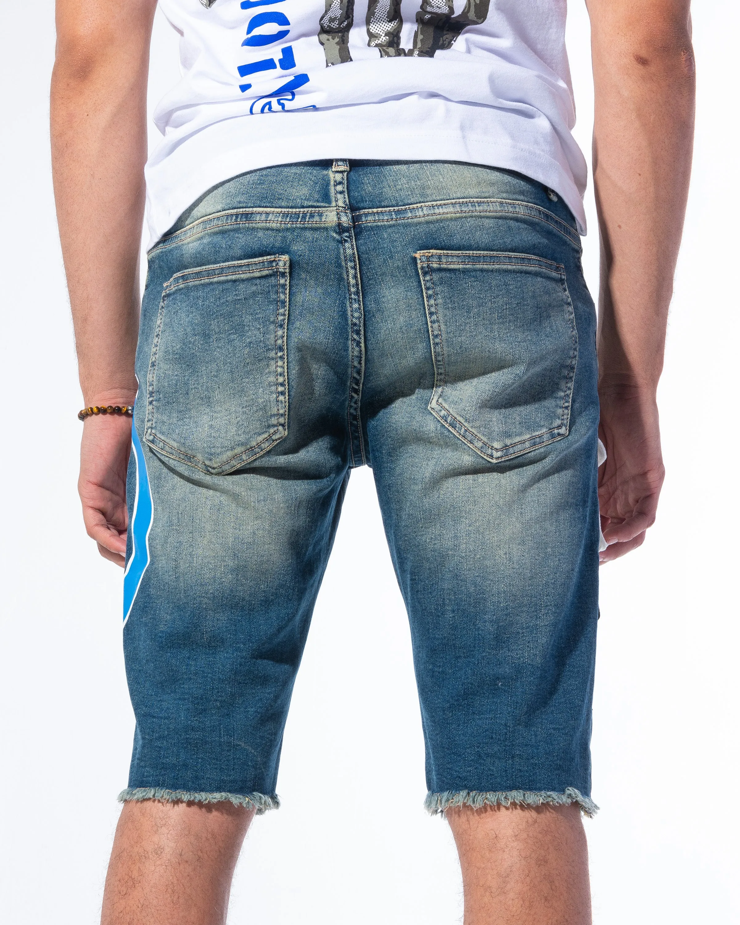 "IMPACT SHORTS" STONE/BLUE
