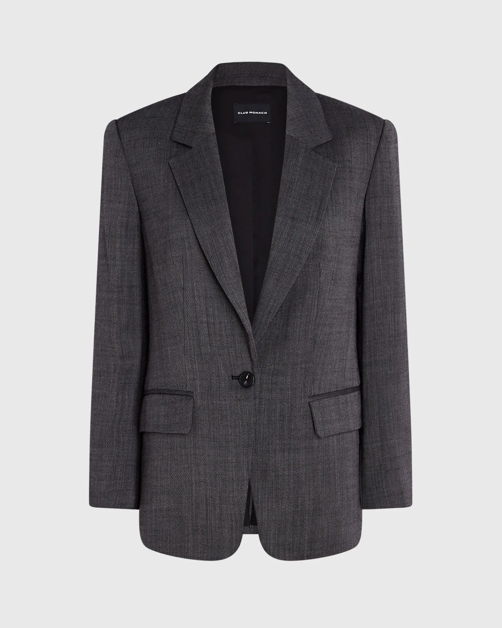 Relaxed Wool Twill Blazer