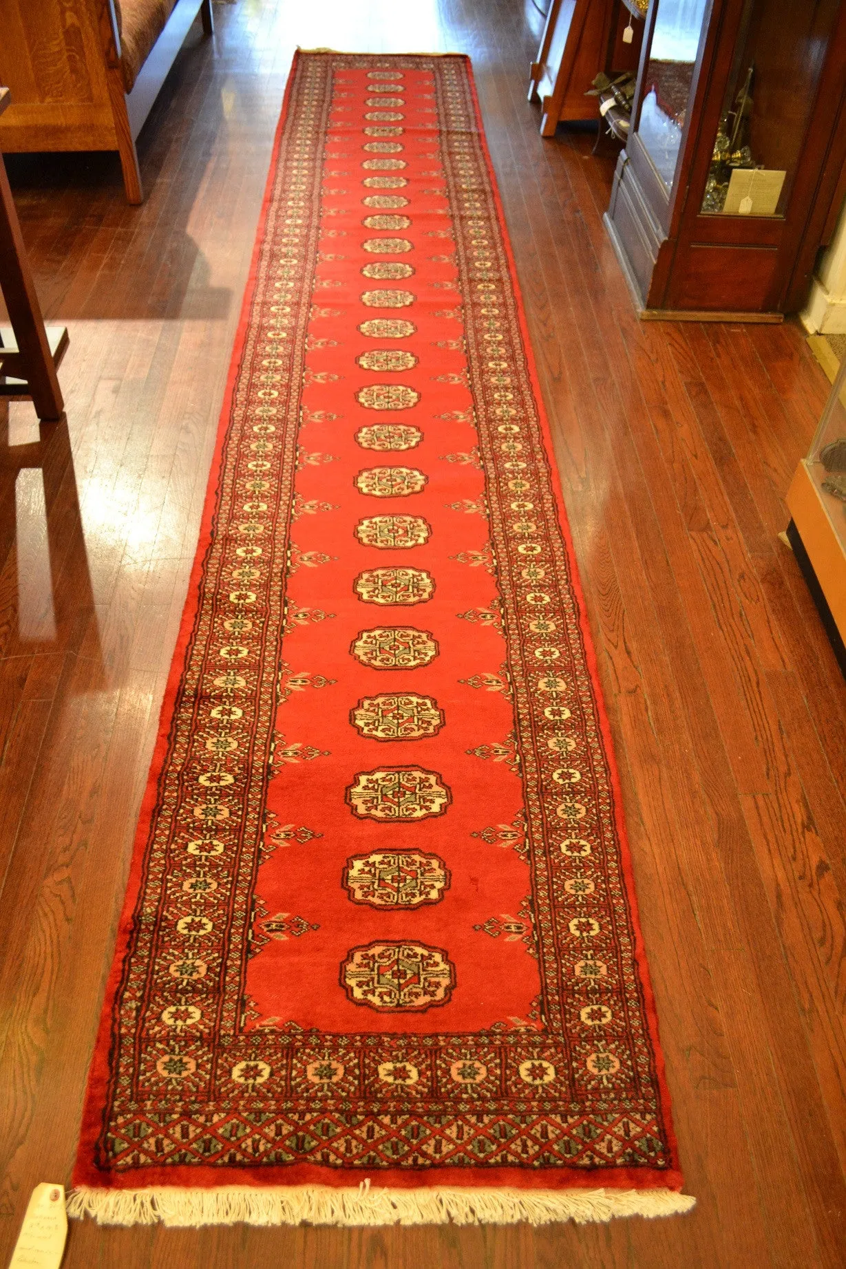 Rug2613 2.6x14.8 Bokhara rug / Pak Bokhara