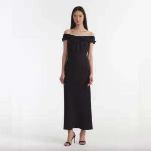 Saloni Eloise Dress - Black