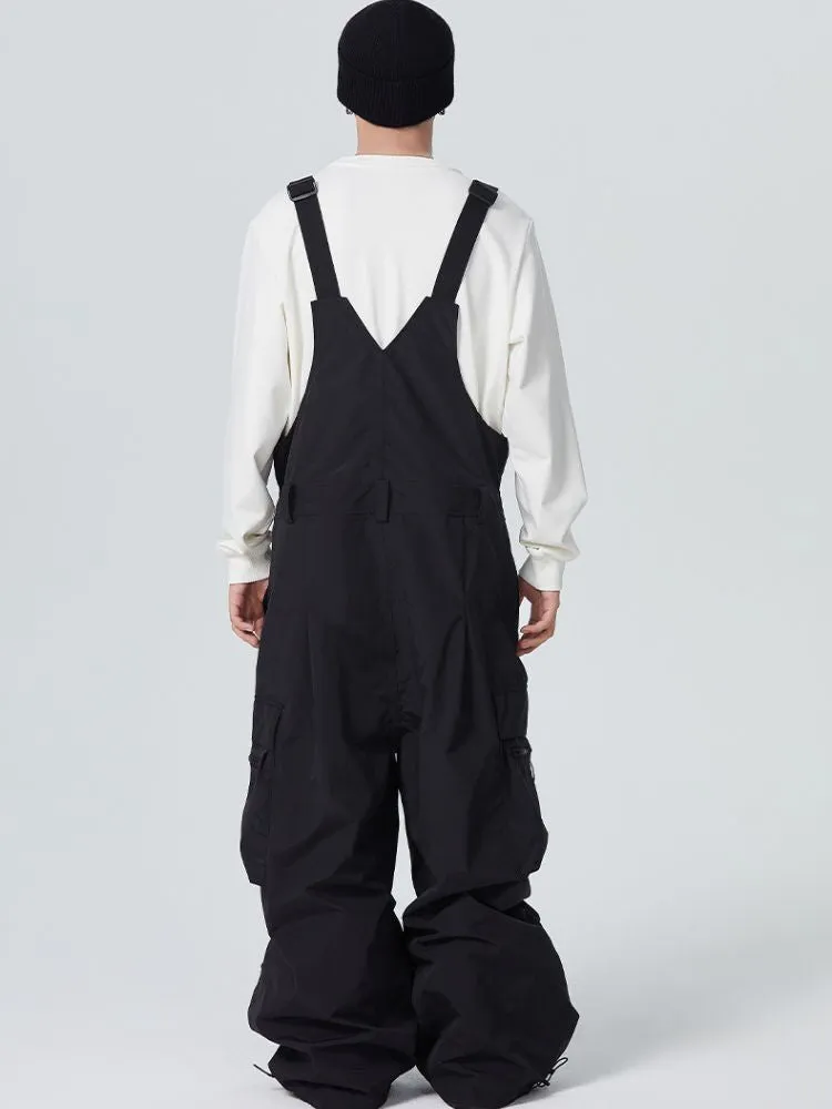 Searipe 3L Side Release Buckle Belt Baggy Snow Bibs - Men's