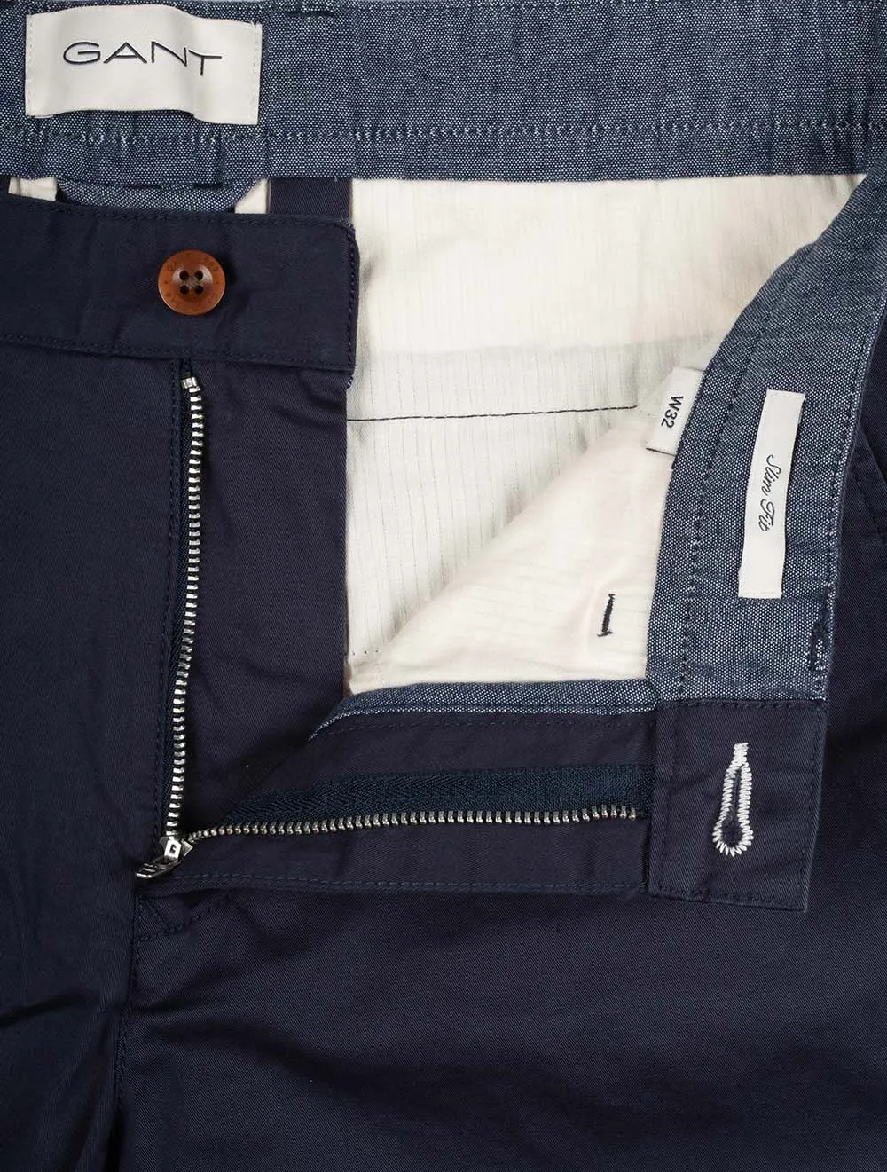 Slim Twill Shorts Marine