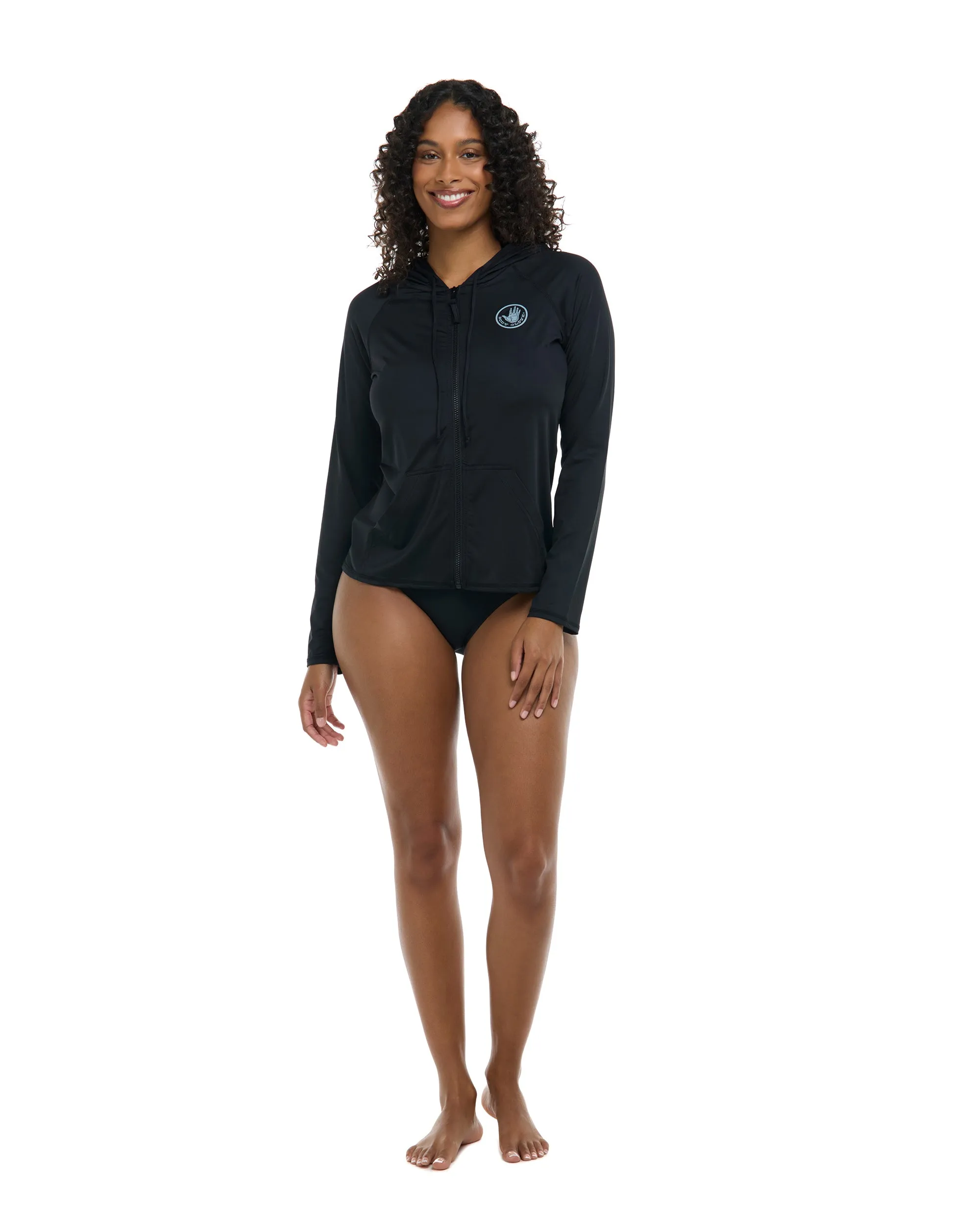 Smoothies Barbara Hoodie Rashguard - Black