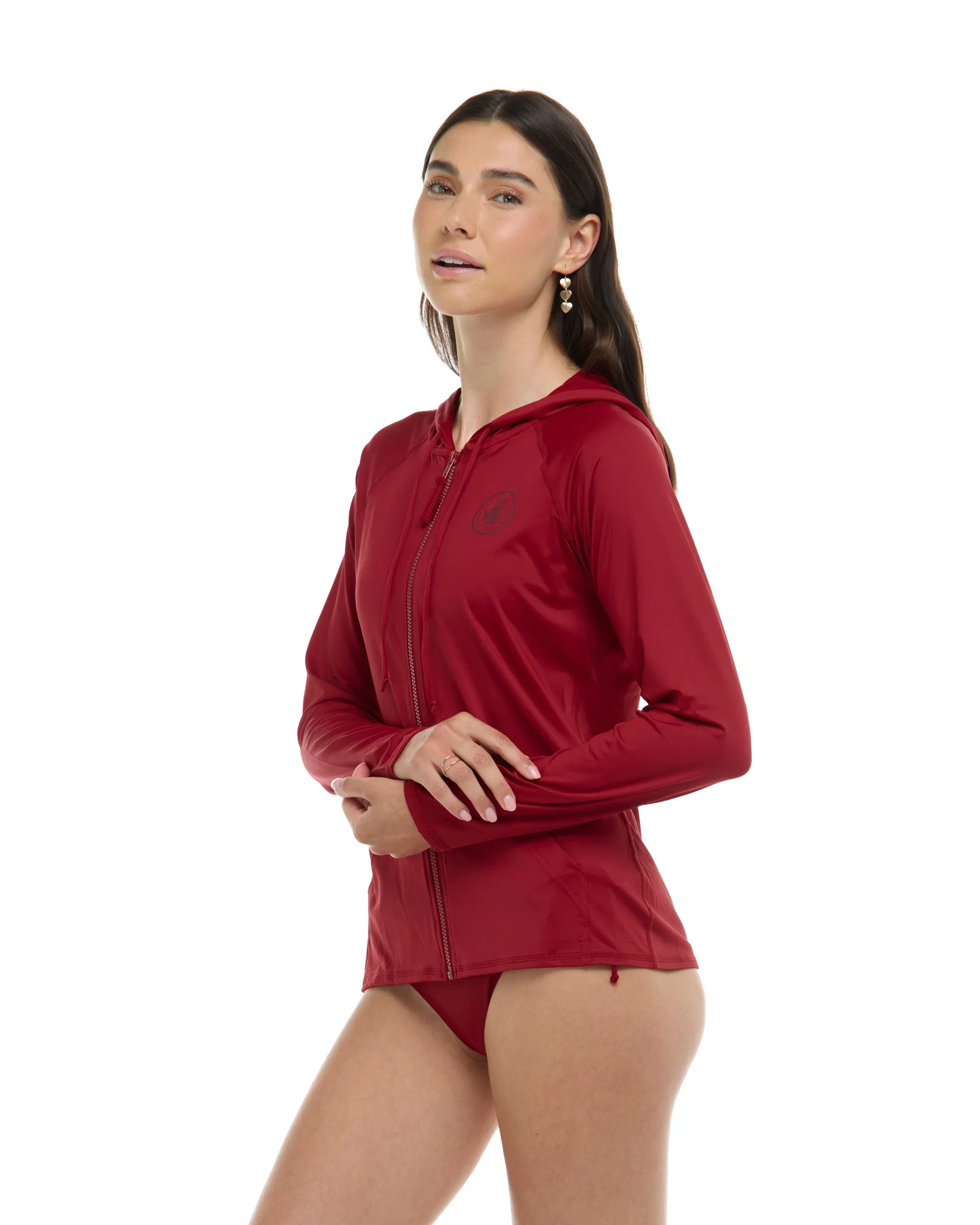 Smoothies Barbara Hoodie Rashguard - Cranberry