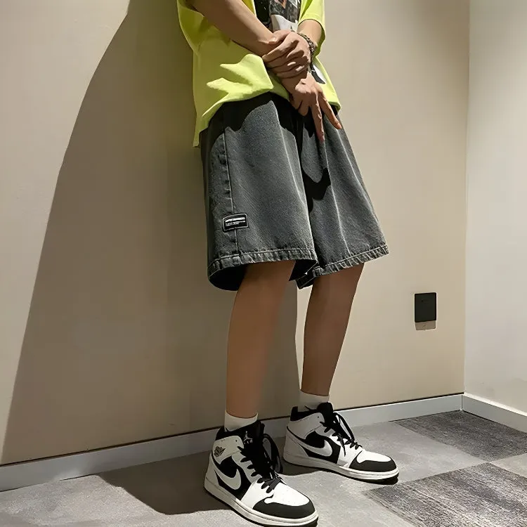 Soft Boy Wide Leg Wash Shorts