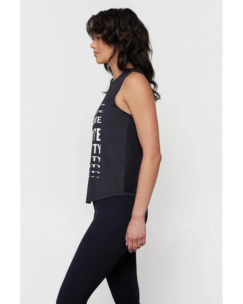 Spiritual Gangster Radiate Active Muscle Tank - Womens - Black