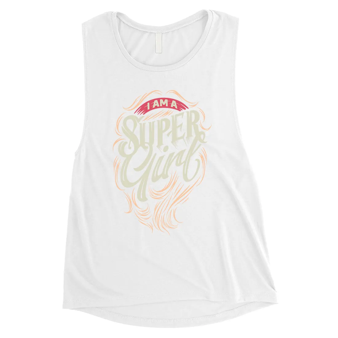 Super Girl Hair Womens Muscle Shirt