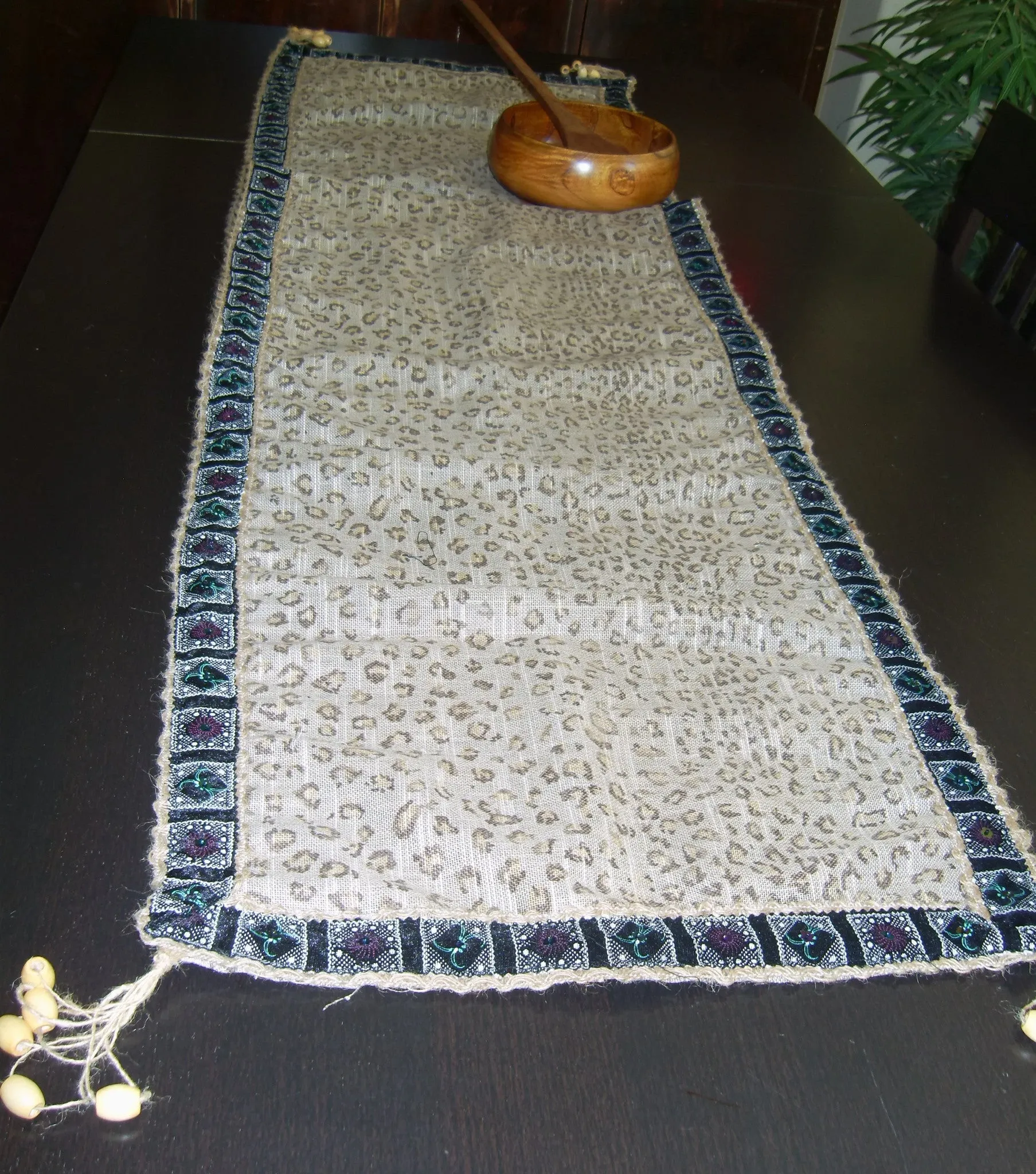 Table Runner 504 Leopard Printed Home Linen Table Runner Shieno