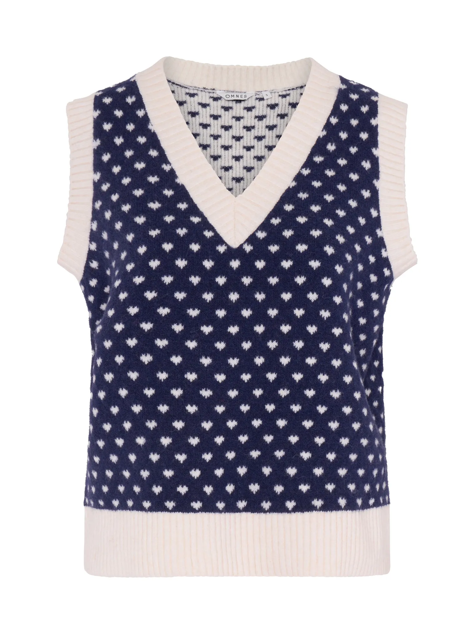 Trinny Mini Heart Vest in Navy