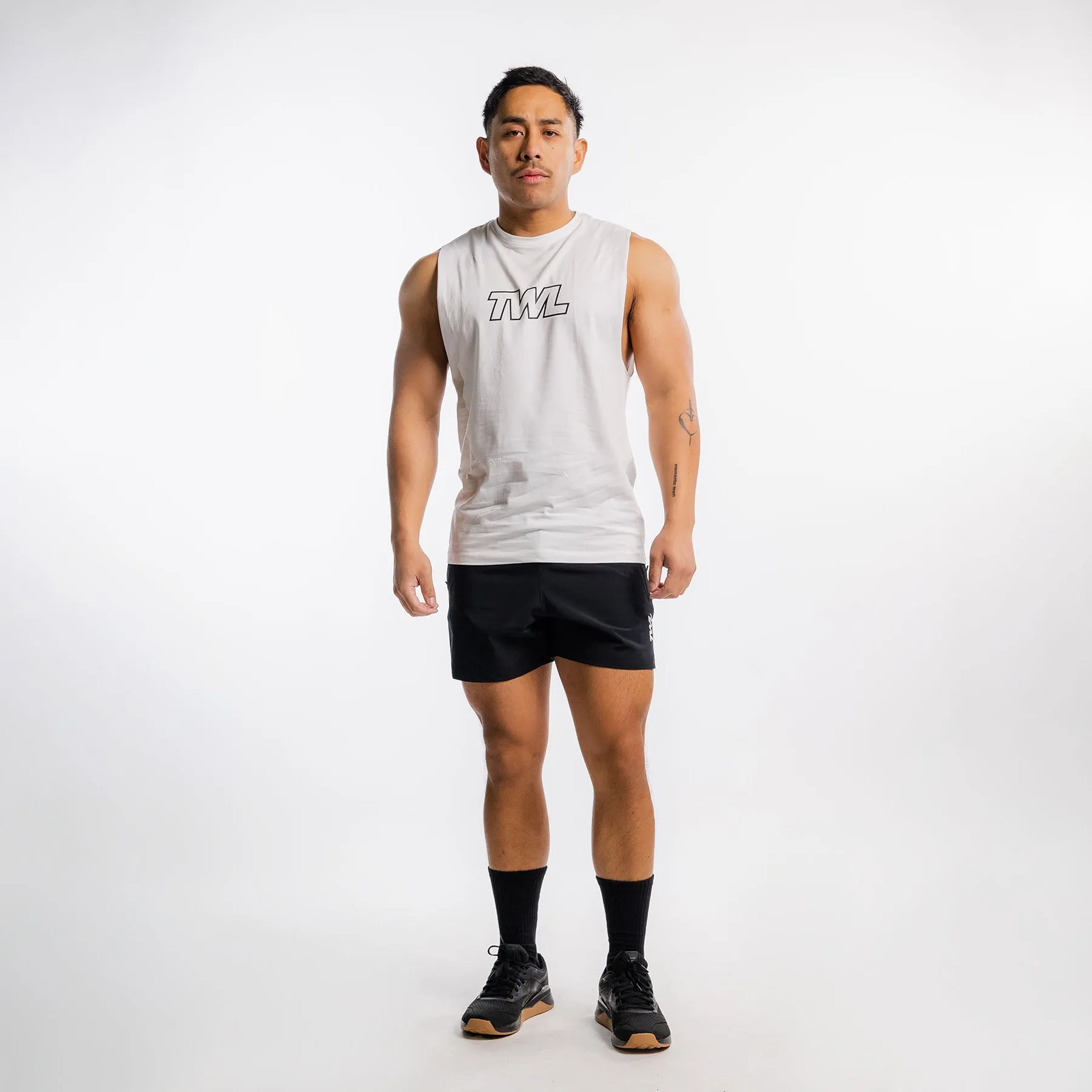 TWL - MEN'S EVERYDAY MUSCLE TANK - ATHLETE - WHITE