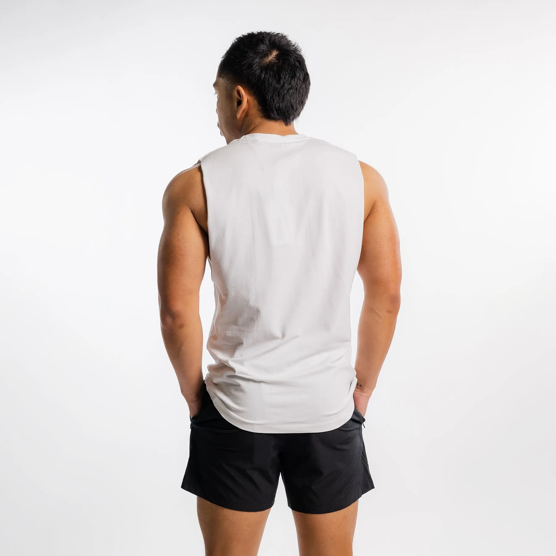 TWL - MEN'S EVERYDAY MUSCLE TANK - ATHLETE - WHITE