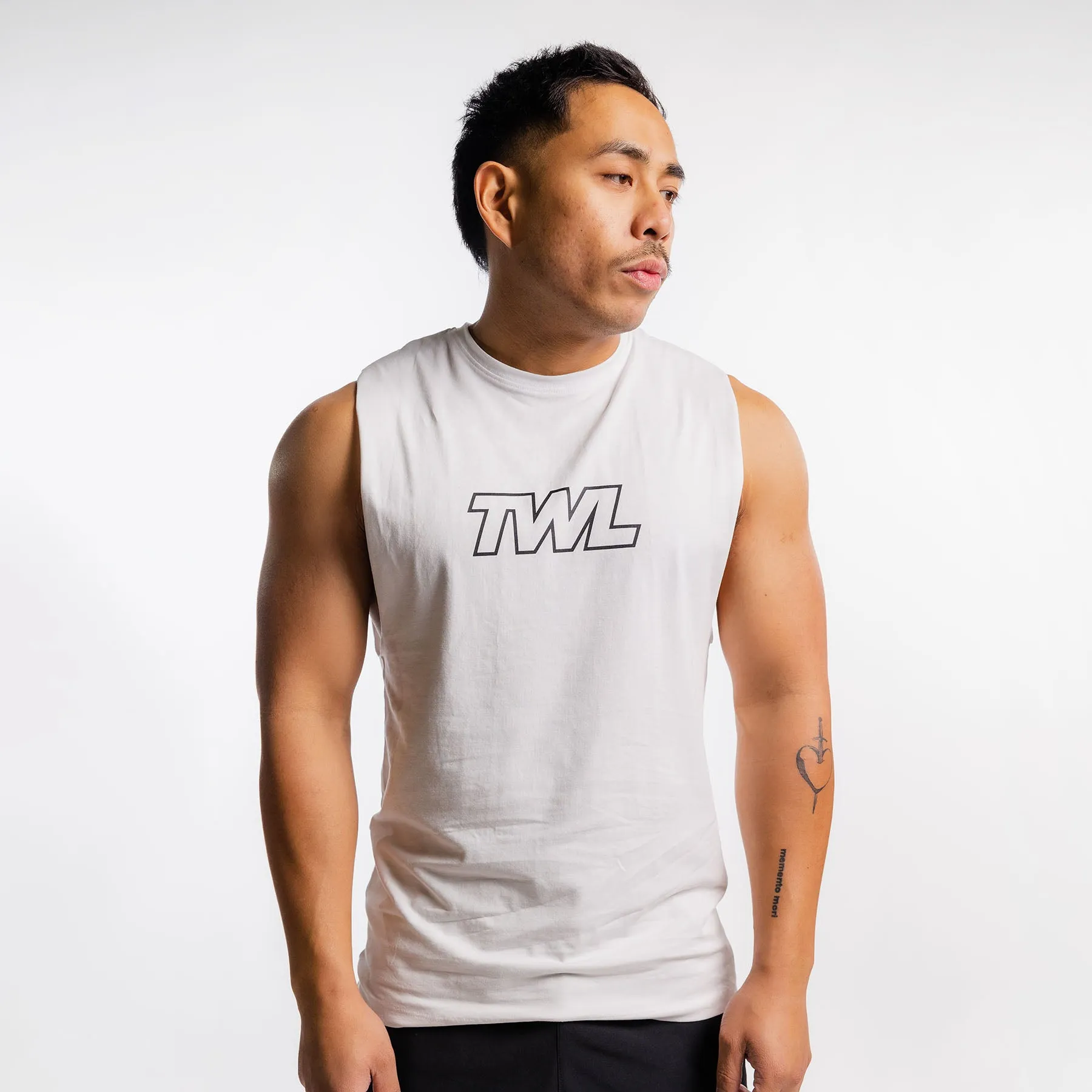 TWL - MEN'S EVERYDAY MUSCLE TANK - ATHLETE - WHITE