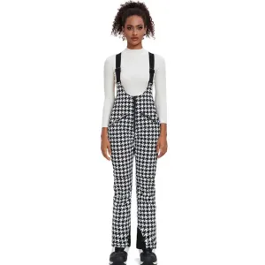 Unique Houndstooth One-piece Ski Jumpsuits Snowsuits