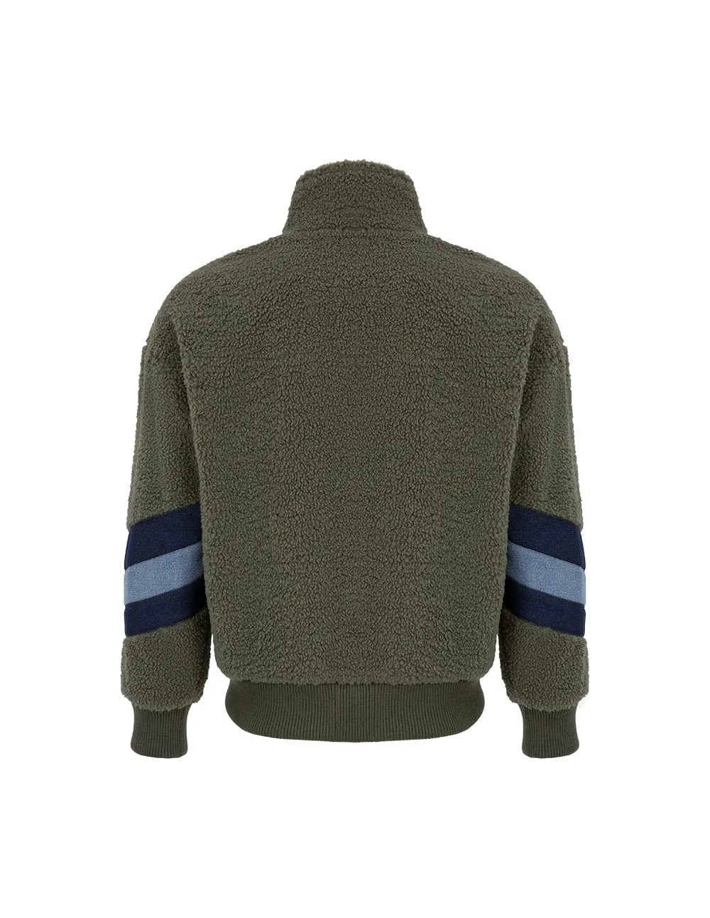 Unisex Denim Stitching Wool Jacket