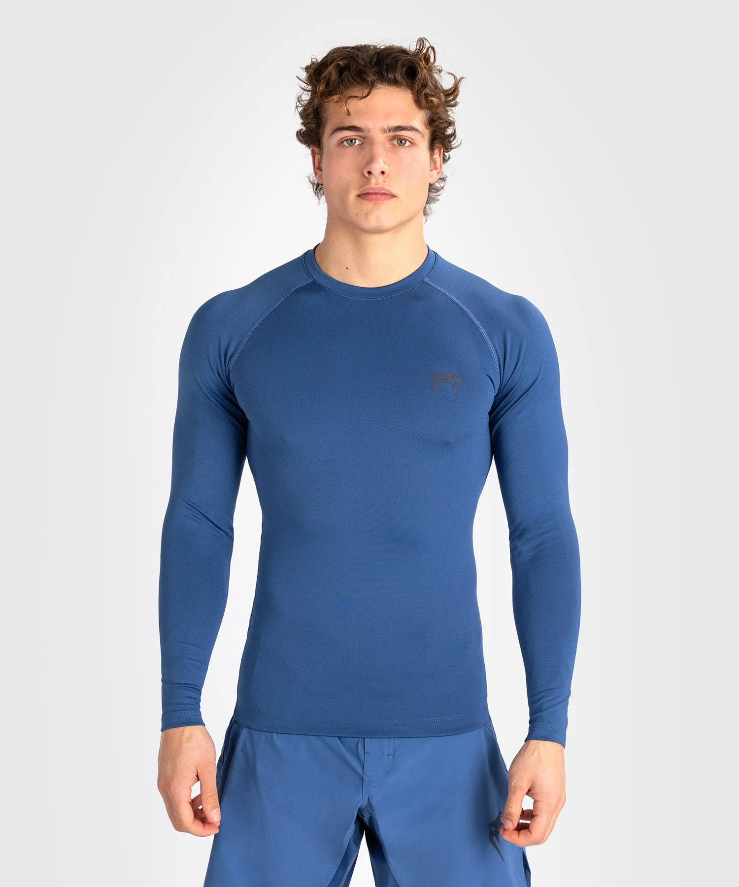 Venum Contender Men’s Long Sleeve Rashguard - Blue