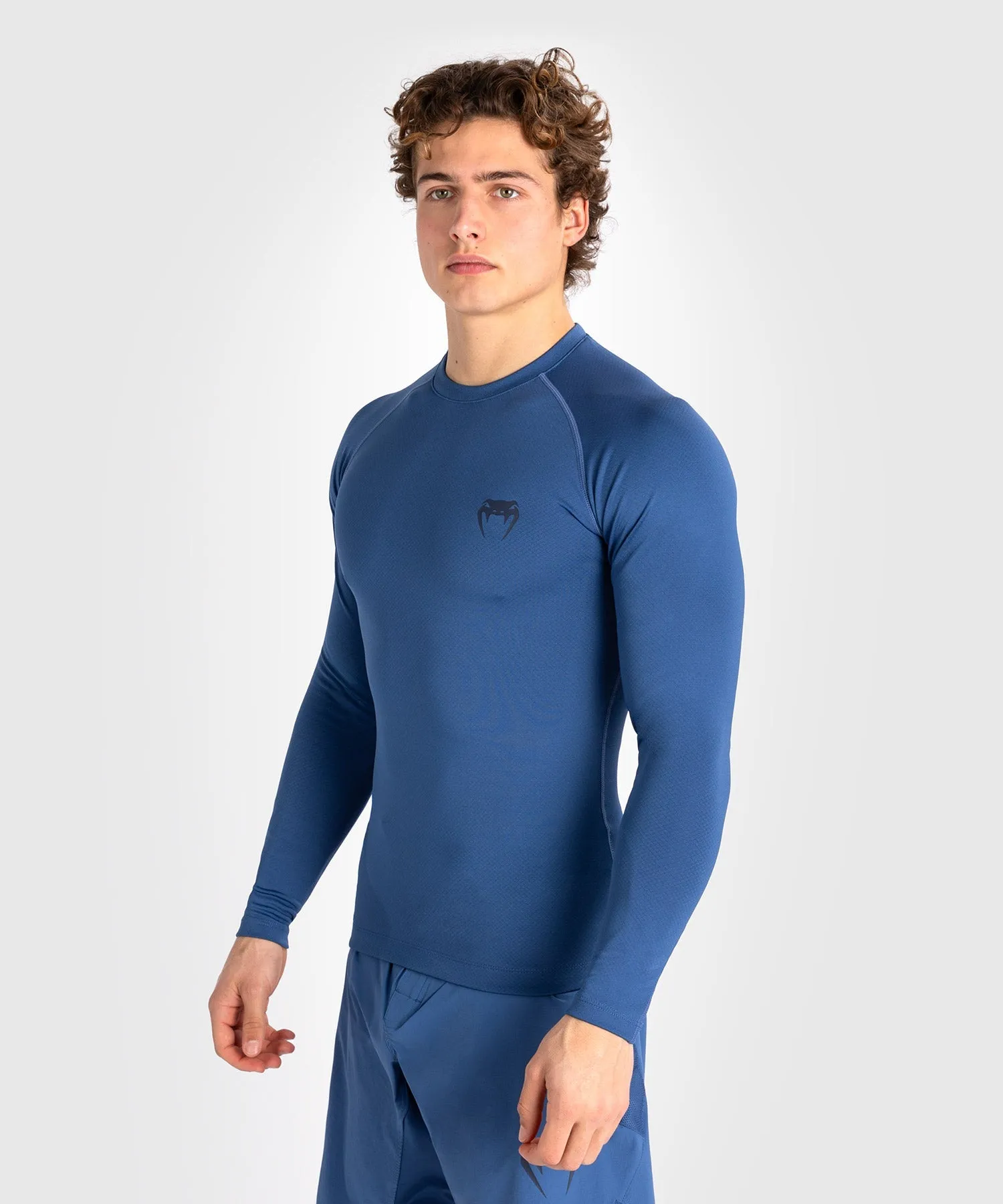 Venum Contender Men’s Long Sleeve Rashguard - Blue