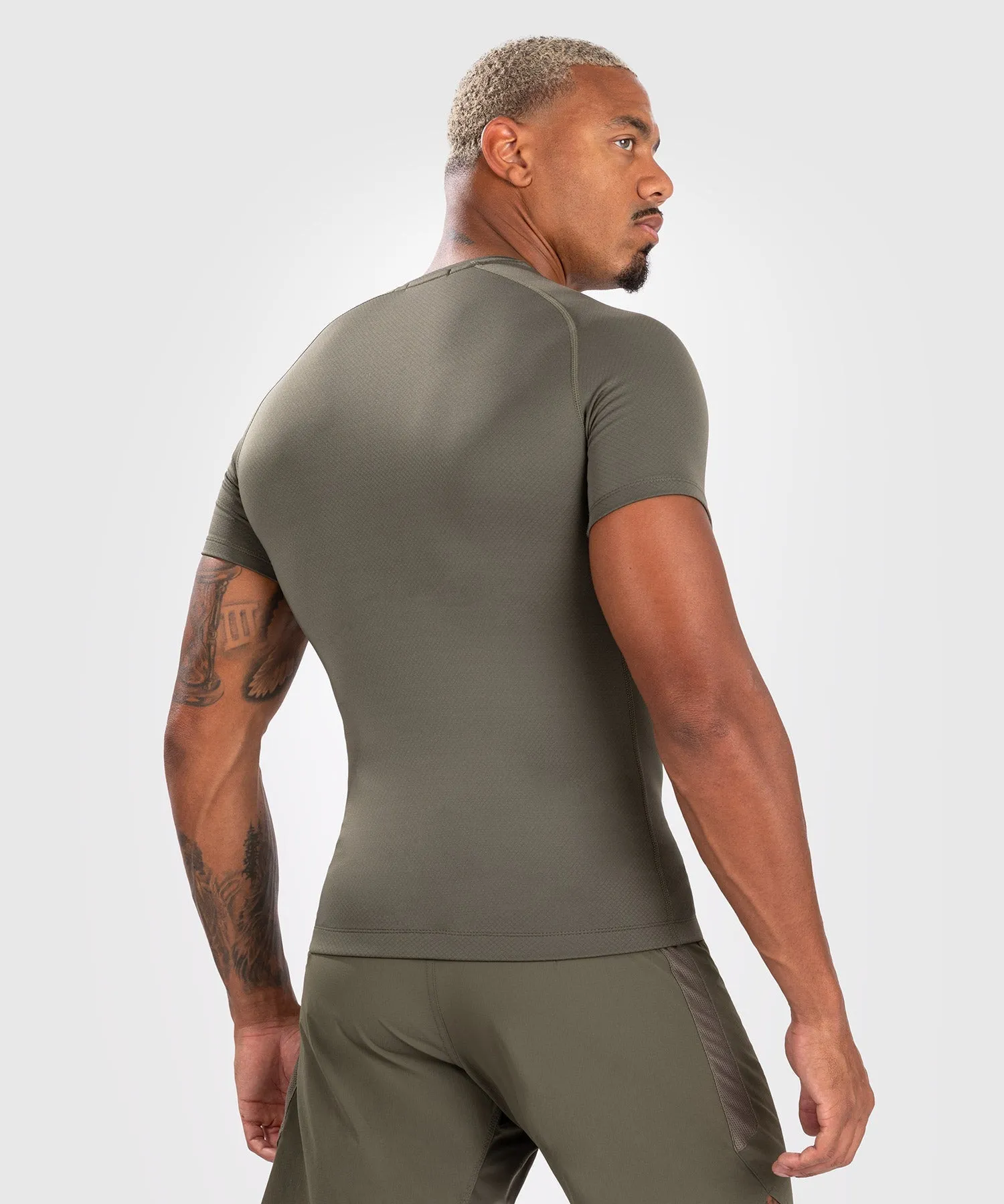 Venum Contender Men’s Short Sleeve Rashguard - Khaki