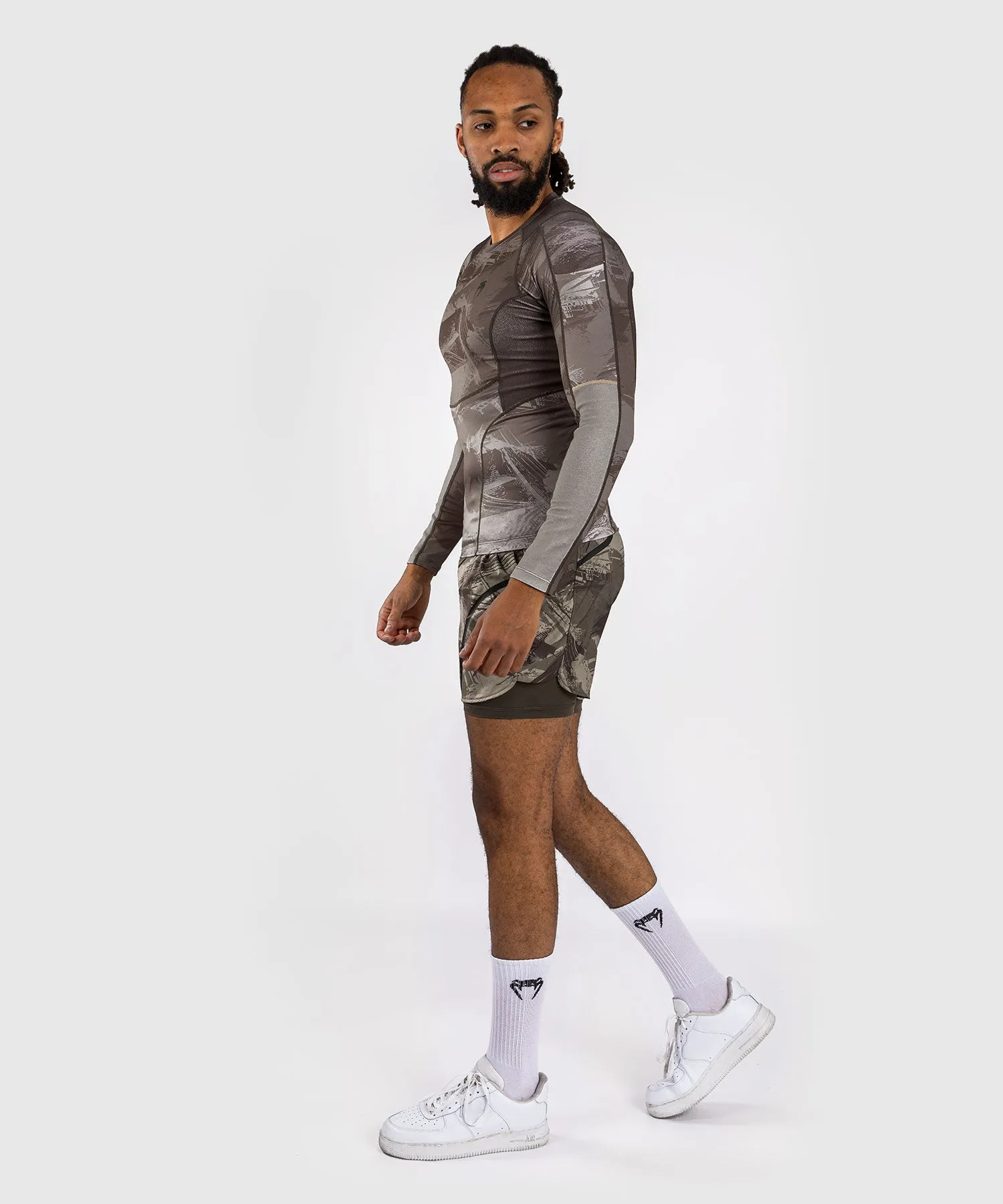 Venum Electron 3.0 Long Sleeve Rashguard - Sand