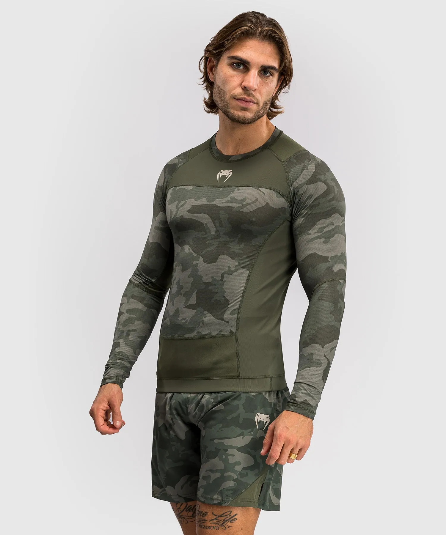 Venum G-Fit Air Men's Long Sleeve Rashguard - Army Camo