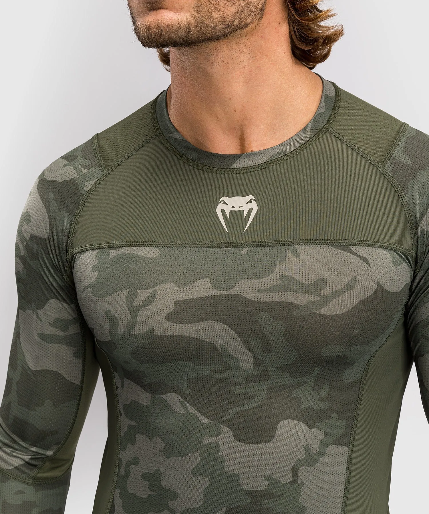 Venum G-Fit Air Men's Long Sleeve Rashguard - Army Camo