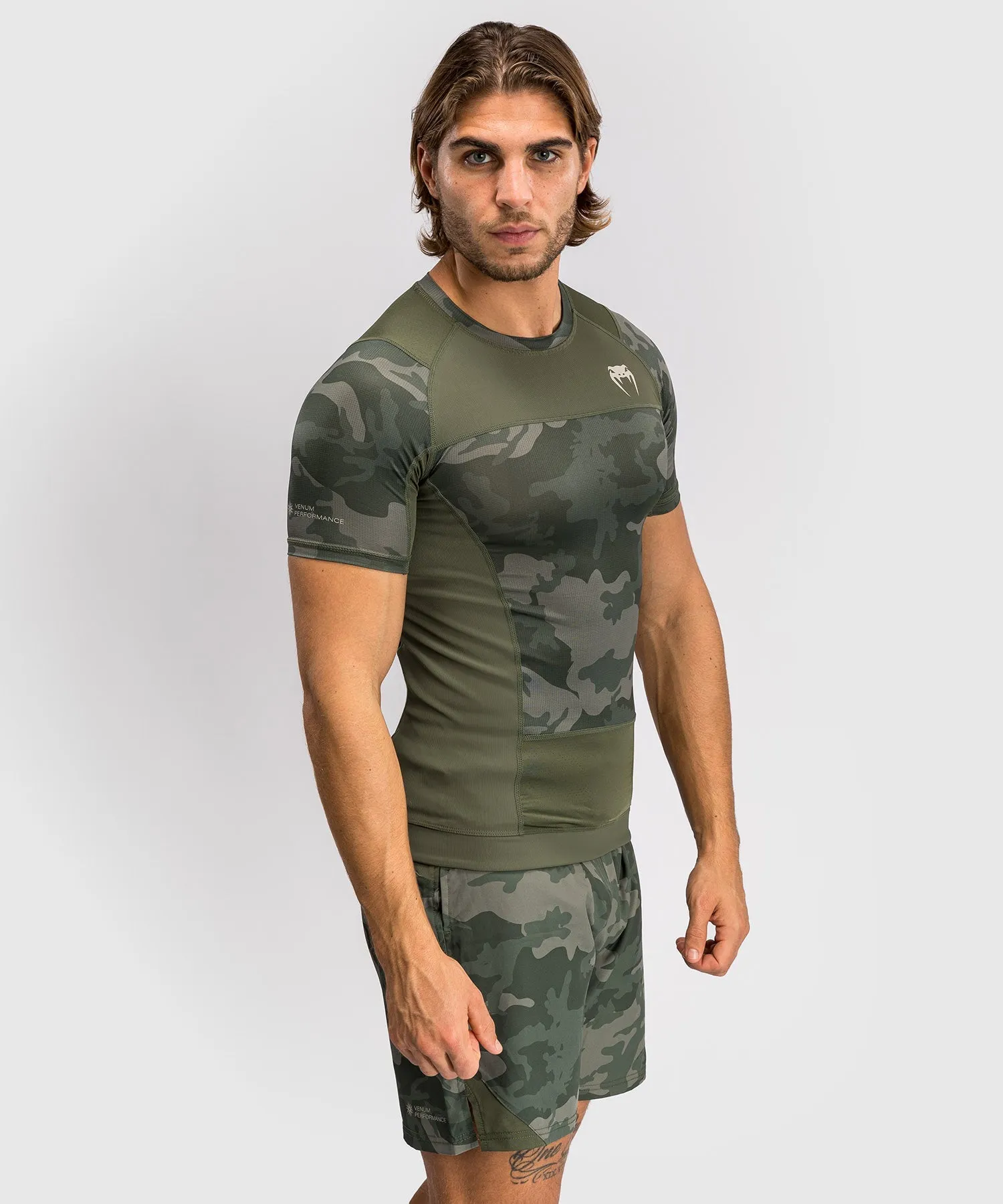 Venum G-Fit Air Men's Short Sleeve Rashguard - Army Camo