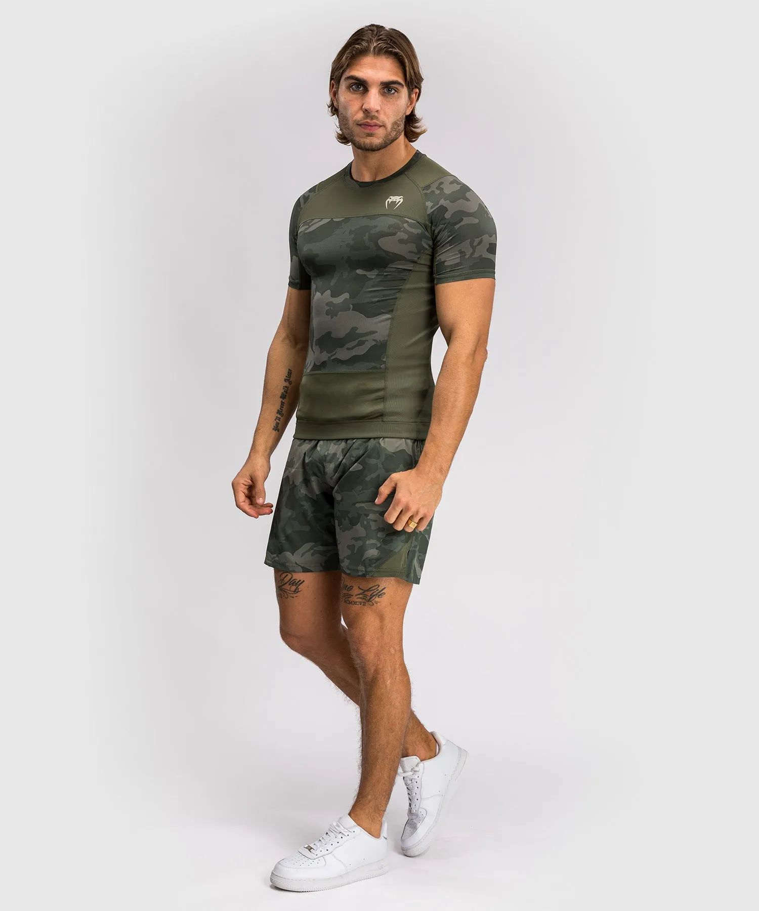 Venum G-Fit Air Men's Short Sleeve Rashguard - Army Camo