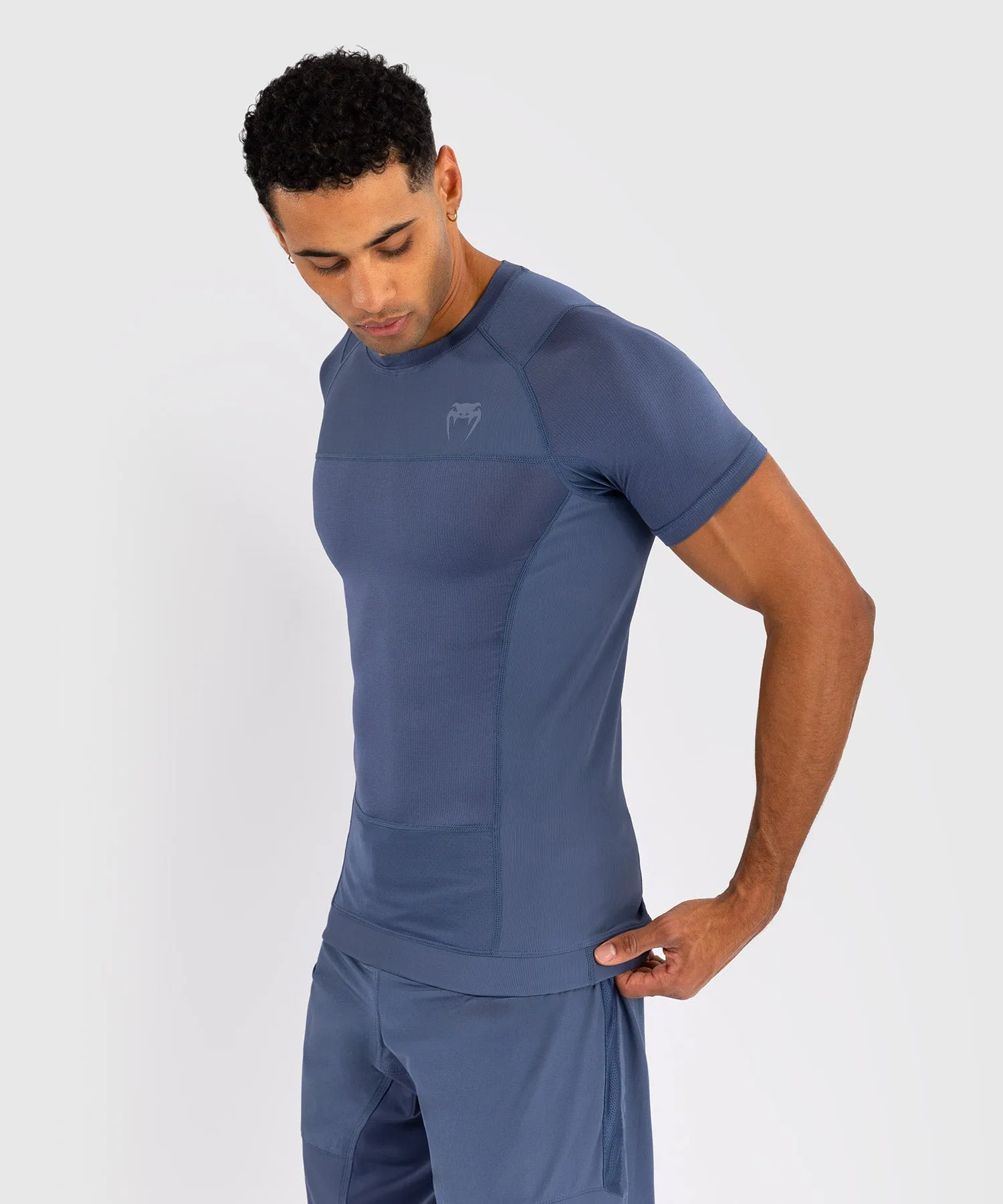 Venum G-Fit Air Men's Short Sleeve Rashguard - Foggy Blue
