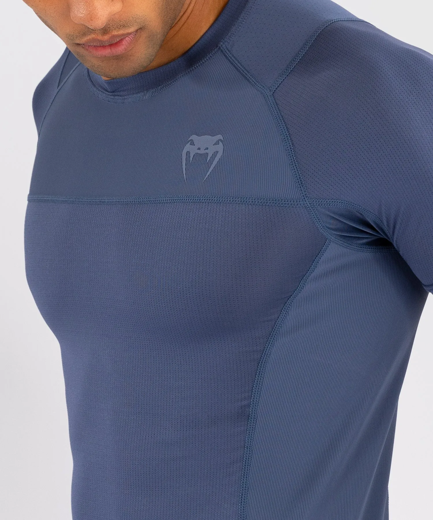 Venum G-Fit Air Men's Short Sleeve Rashguard - Foggy Blue