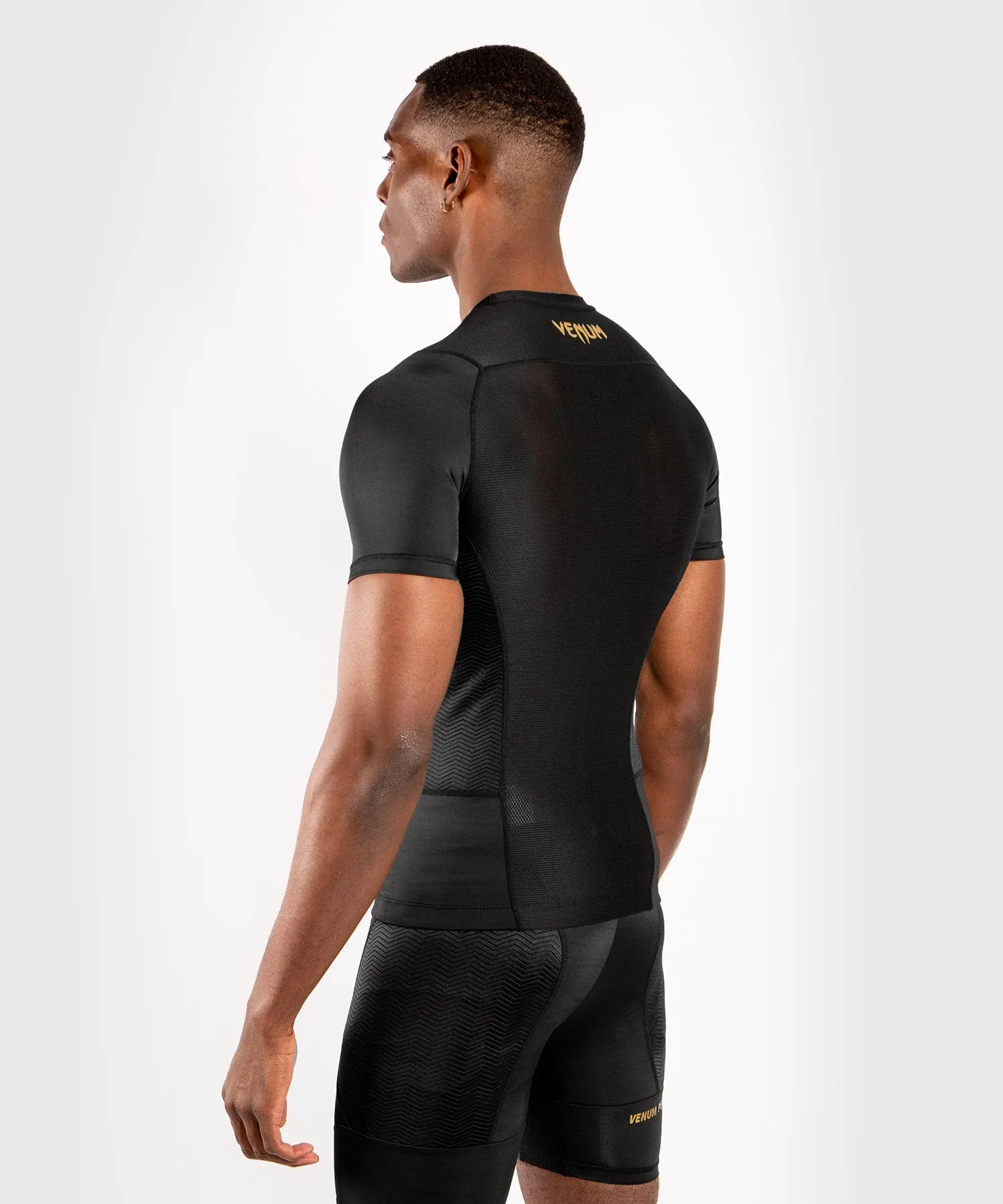 Venum G-Fit Rashguard - Short Sleeves - Black/Gold