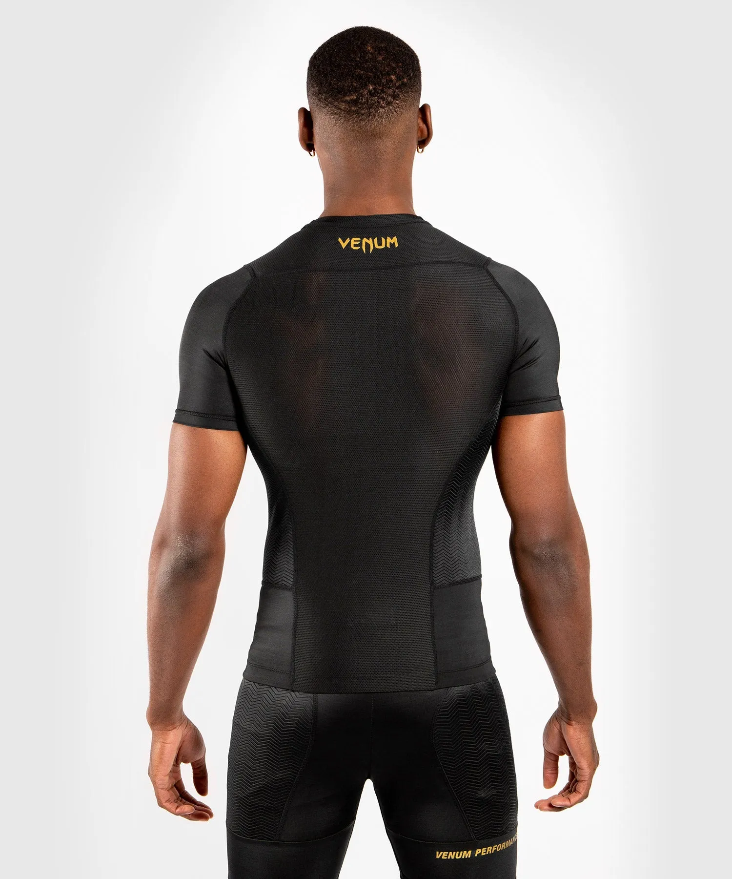 Venum G-Fit Rashguard - Short Sleeves - Black/Gold