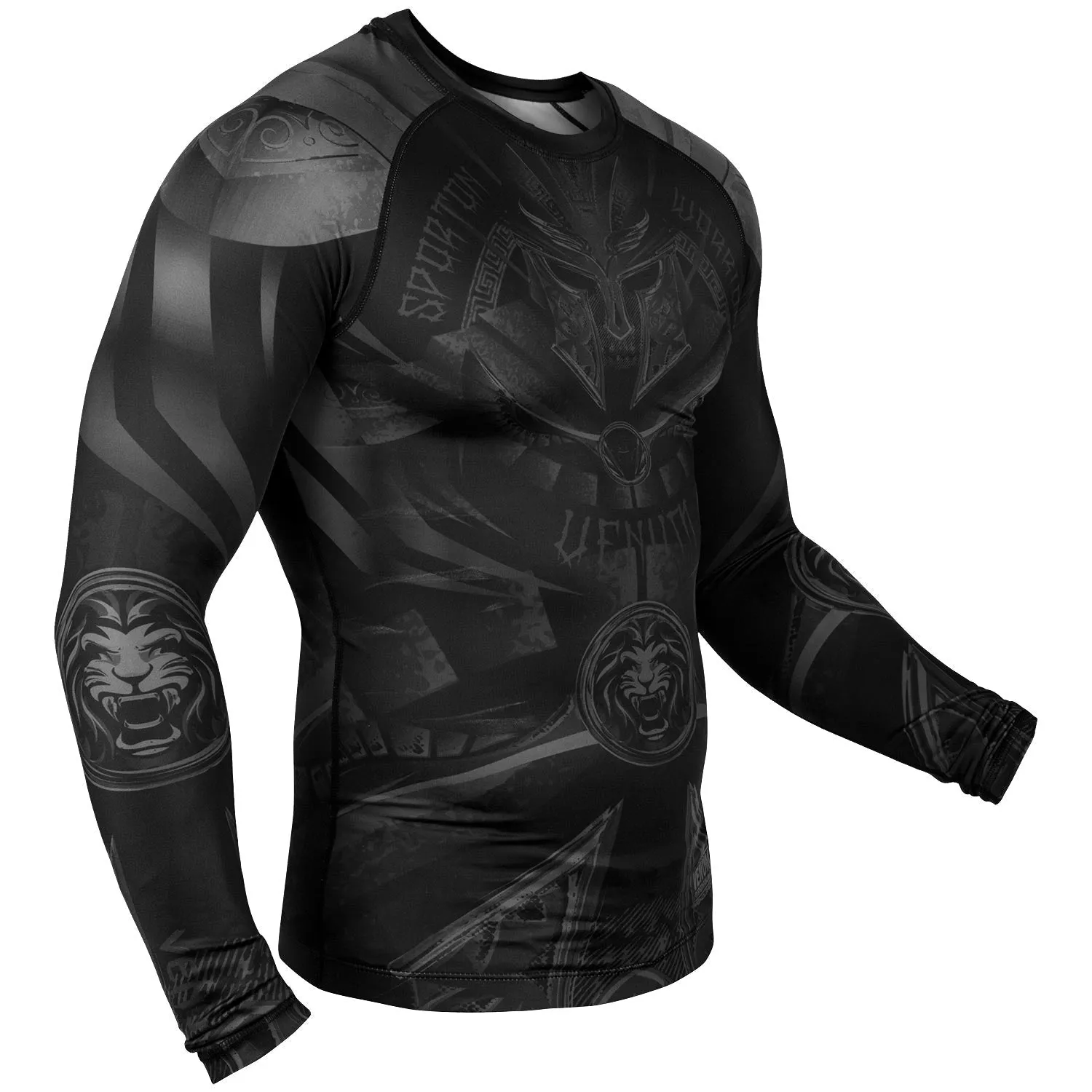 Venum Gladiator 3.0 Rashguard - Long Sleeves - Black/Black