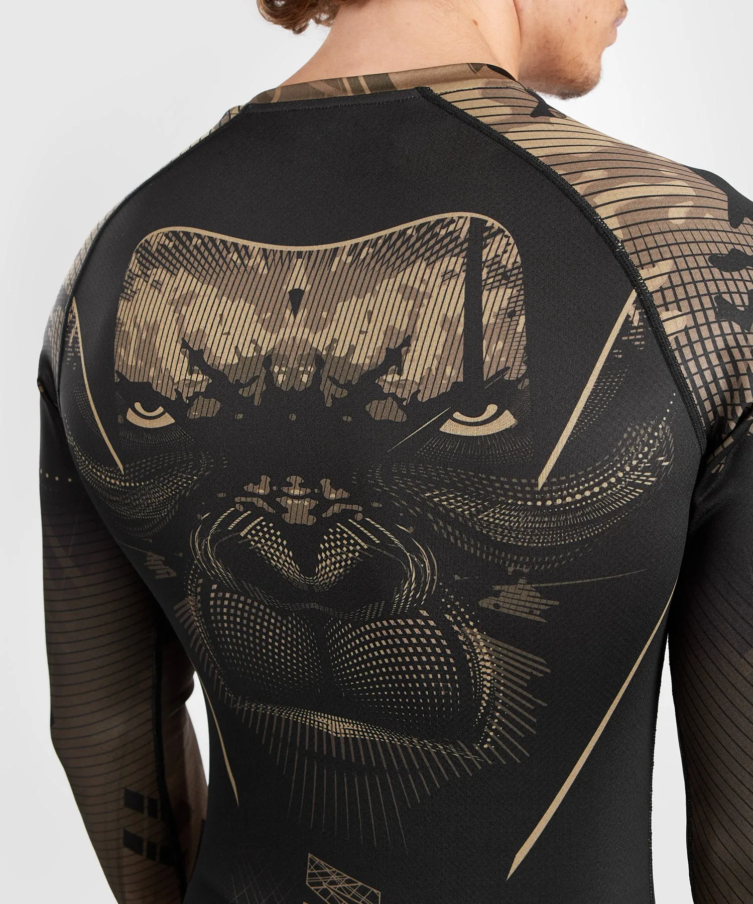 Venum Gorilla Jungle Rashguard Long Sleeves - Black/Sand