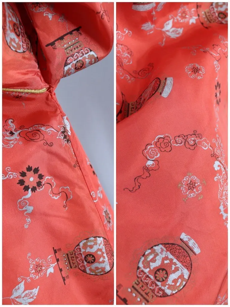 Vintage Chinoiserie Tunic Blouse
